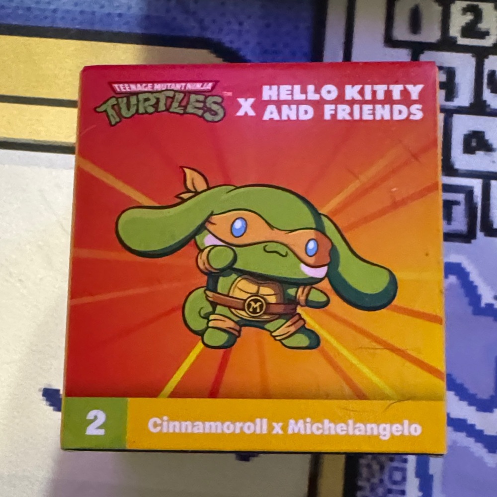 Hello Kitty x TMNT Cinnamoroll Michelangelo Figure - Green and Orange